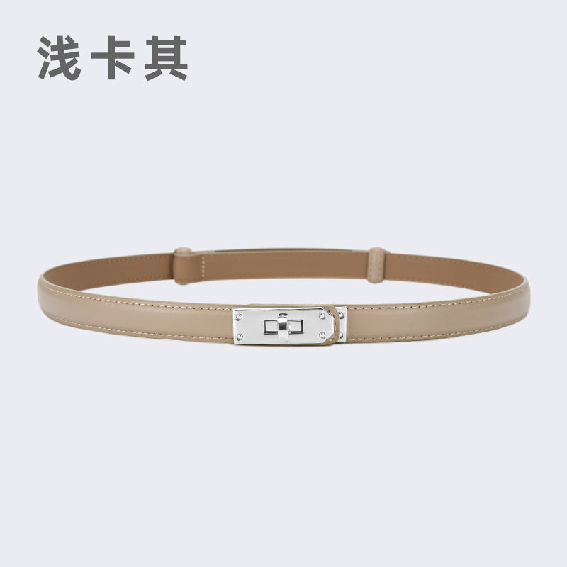 Wholesale women's thin belt skirt casual pants belt waist buckle belt